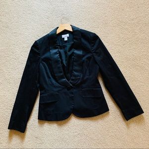 NWOT Loft Long Sleeve Black Button Blazer Size 6P